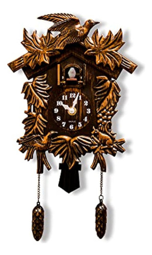 Chiming Classic Cuckoo Wall Clock Hanging Bird Clock Home De