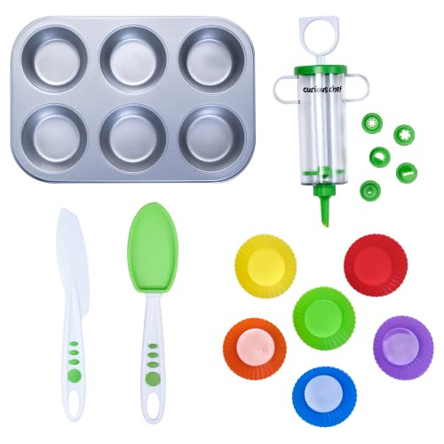 Curious Chef Kit De 16 Piezas Para Cupcakes Y Decoración Par