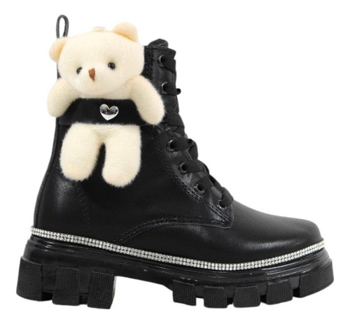 Botas Niña Oso Peluche Botines Moda Tendencia Osito
