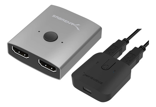 Conmutador Hdmi Dual 4k + Usb 2.0 Para MĂșltiples Dispositivo