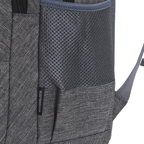 Mochila Porta Notebook Hombre Mujer Universidad Trabajo Color Gris Diseño De La Tela Liso