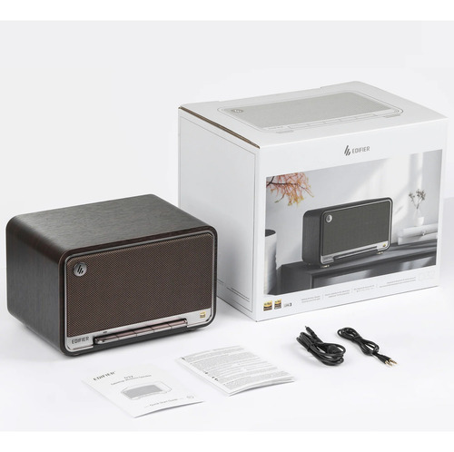 Edifier D32 Parlante Portátil Hi Res Bluetooth 5.3 60w Rms Black Walnut