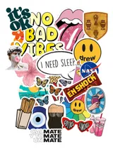 Comprar Stickers Vinilo Pack X10 Resistentes Al Agua A Elección 6cm