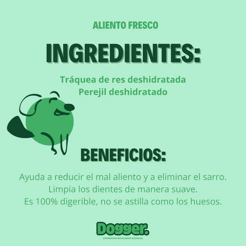 Premio Para Perros Tráquea Res Deshidratada Aliento Fresco
