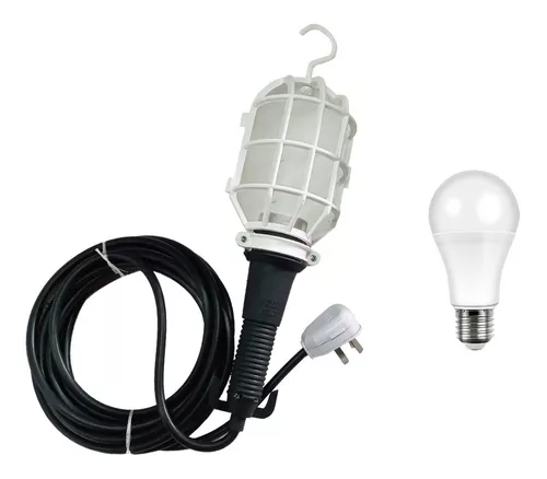 Luz Portátil Guardalampara Con Cable 20 Mts Lampara Led 12w