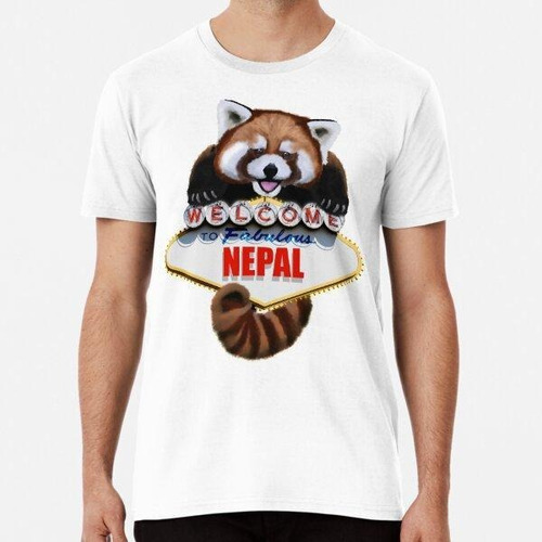 Remera Welcome To Fabulous Nepal Red Panda  Algodon Premium 
