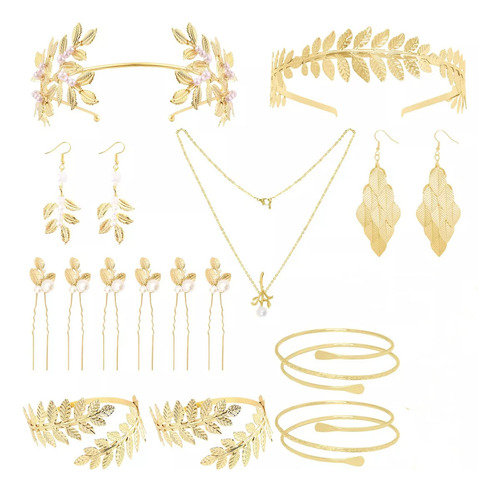 Juego De 17 Accesorios Para Disfraz De Diosa Griega, Diseño