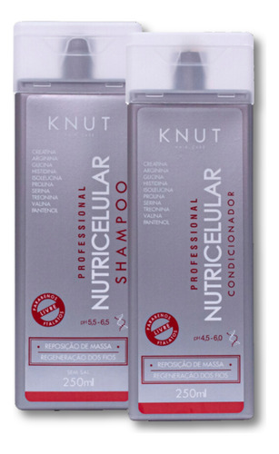 Kit Shampoo + Condicionador Nutricelular Reposição De Massa