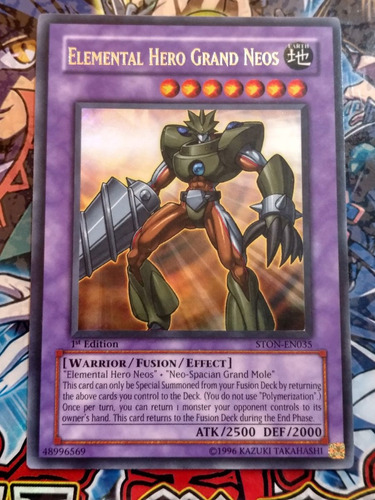 Yugioh! Elemental Hero Grand Neos Ston-en035 Ultra Rare 1st