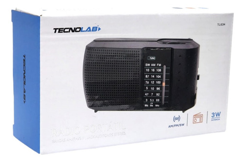 Radio Portátil De Bolsillo Tecnolab Am/fm/sw Tl634