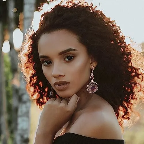 Munigsmur Pendientes Bohemios Para Mujer, Pendientes Colgant