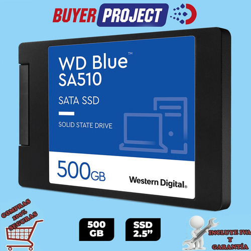 Disco Estado Solido Ssd 500gb Wd Blue 3d Nand Sata 7mm 2.5''