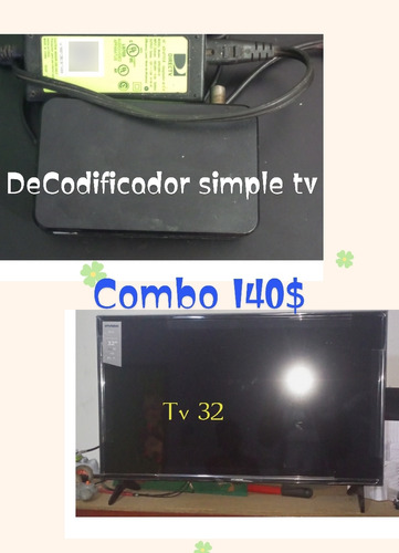 Vendo Televisor Con Un Decodificador De Simple Tv Solo De Re