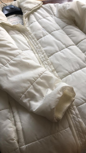Campera Larga Cardón Blanca Niña/adolescente (Usado)