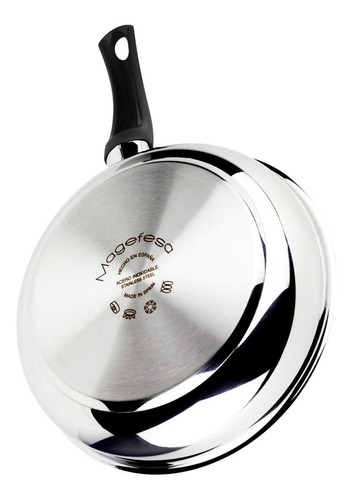 Bateria Cocina Acero Inoxidable Induccion 6 Pzas Maefesa Color Plateado