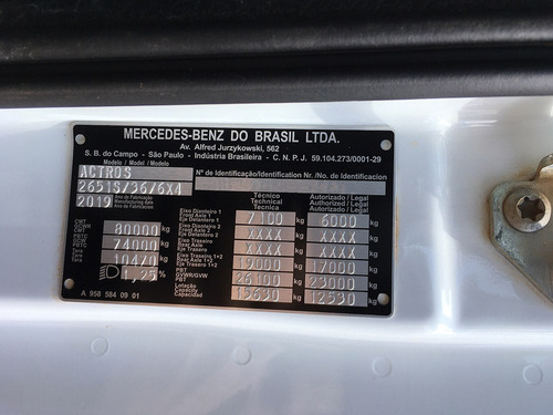 Imagem 14 de 15 de Mb 2651 Traçado 2020 - Caminhão No Cavalo=270,3340,2630,272