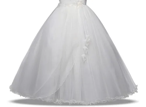Vestido Primera Comunión Niña Sin Mangas Y Largo 11-12 Años
