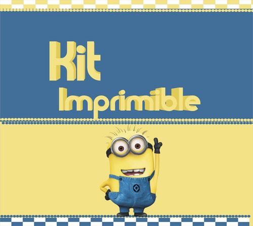 Minions Kit Imprim Personalizados  Decoración Cumpleaños