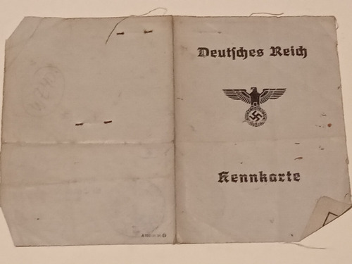Kennkarte Original. Alemania 1943 