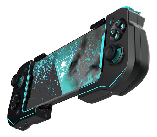 Turtle Beach Atom Mobile Game Controller With Bluetooth For Cloud Gaming On Android Mobile Devices With Compact Shape, Console Style Controls & Low Latency Bluetooth - Black/teal