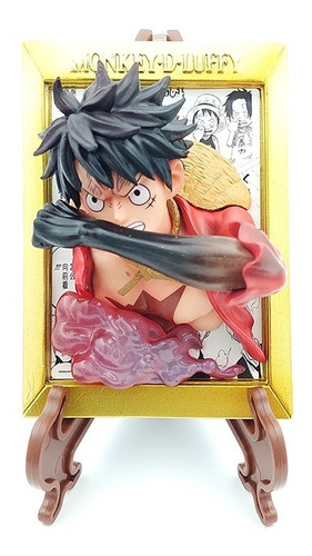 Figura Luffy Retrato 3d One Piece Anime De Colección