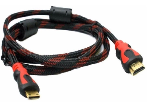 Cable Hdmi Malla 3 Metros Mts 1.4 1080p Ficha Oro 3d Full Hd