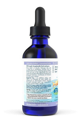 Imagem 5 de 7 de Baby's Dha Com Vitamina D3 - Nordic Naturals 60ml Importado