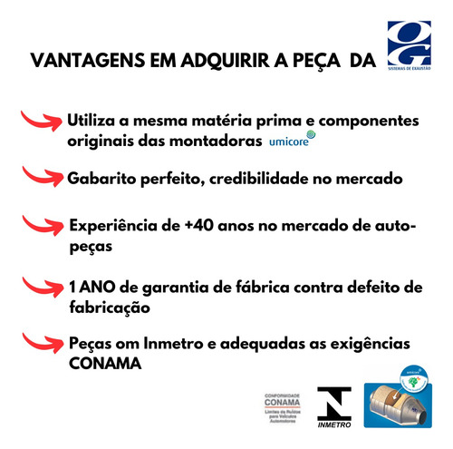 Catalisador Ford Ka 1.0 12v 2014 2015 2016 2017 2018 3 Cilin