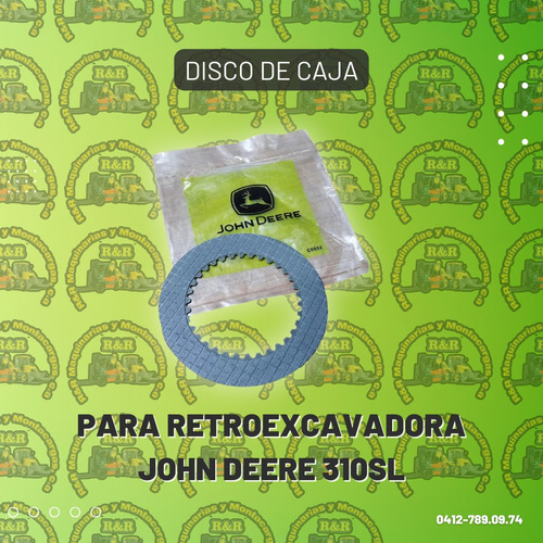 Disco De Caja Retroexcavadora John Deere 310sl