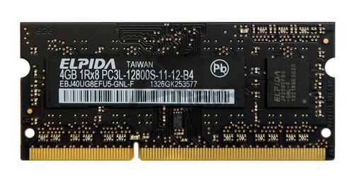 Memoria Ram 4gb Ddr3l 1600mhz Elpida