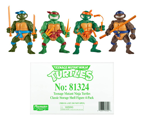 Boneco De Ação Teenage Mutant Ninja Turtles Classic, Pacote