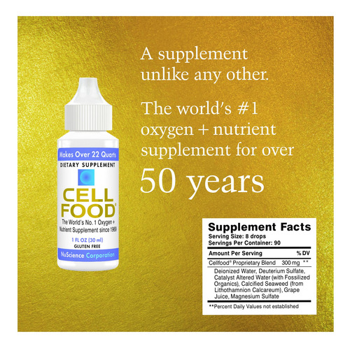 Suplemento De Oxigênio Líquido Cellfood Oxygen Boost 30ml