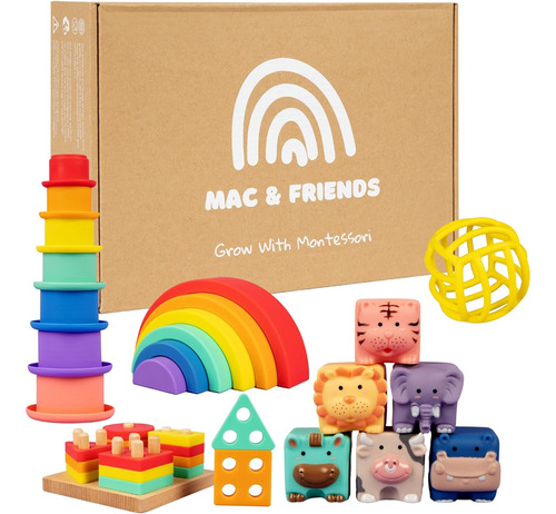 Mac Friends 5-en-1 Montessori Toy Set Diseñado Por Los Padre