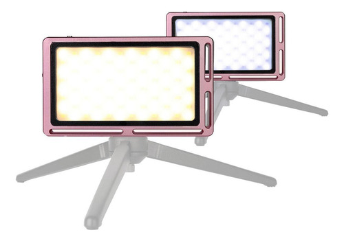 Mini Led Para Fotografia Bateria Interna - Afi Lr-11 Rosa