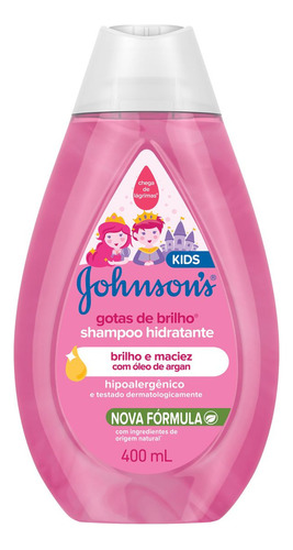  Shampoo Infantil Gotas De Brilho 400ml Johnson's