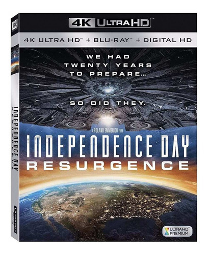 4k Ultra Hd + Blu-ray Dia De La Independencia 2 Contraataque