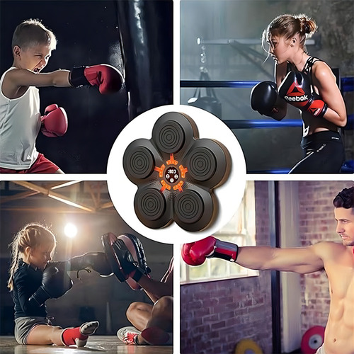 Maquina De Boxe Bluetooth Inteligente Musica Infantil Soco