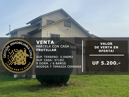 Se Vende Amplia Casa En Parcela 8d/6b, Frutillar