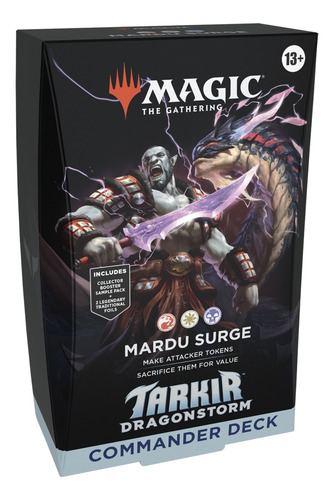 Magic Tarkir Dragonstorm Commander Deck Mardu Surge Español