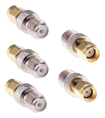 Rfaha 5pcs Rp-sma Macho A F Hembra Rf Adaptador Coaxial Rpsm