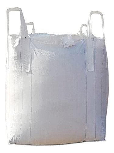Duffle Top Spout Bottom Fibc Bulk Bag, 1 One Ton Bag, 3...