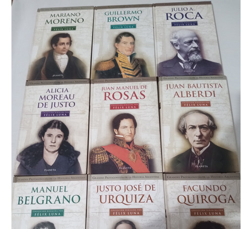 Felix Luna X10 Grandes Protagonistas Historia Argentina Rosa