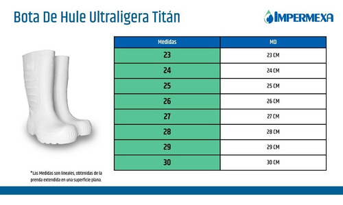 Imagen 5 de 5 de Bota De Hule Ultraligera Titán