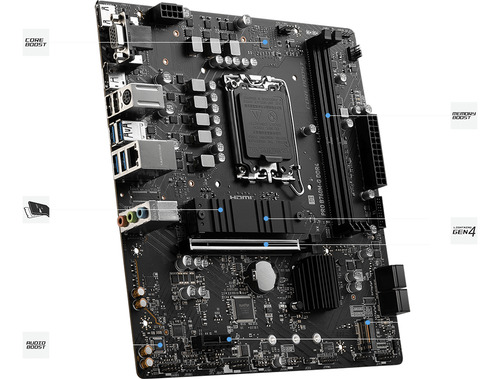 Tarjeta Madre Msi Micro-atx Pro B760m-g Ddr4 1700 64gb Ddr4