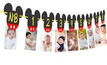 Comprar Banner Fotográfico De Mickey Mouse Para El Primer Cumpleaños