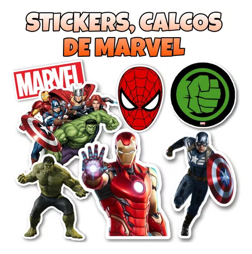 Pack de 100 pegatinas de vinilo de superhéroes de Marvel para
