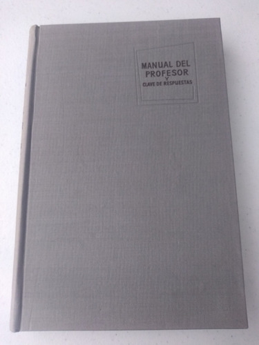 Manual Del Profesor Y Clave De Respuestas; Samuelson, Foster (Usado)
