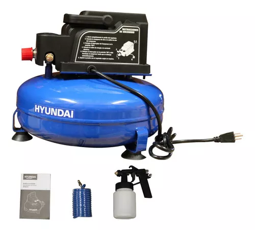 Mini Compresor De Aire Eléctrico Hyundai 100psi/7bar -hyac15 Color
