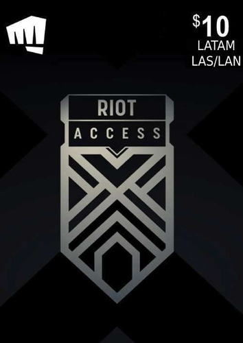 Riot Access Código League Of Legends, Valorant Latam 10 Usd