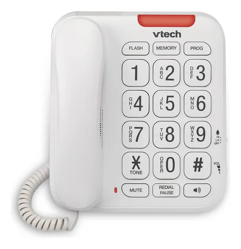 comprar Teléfono Con Cable Vtech Sn1107 Con Botones Grandes Y Altavo